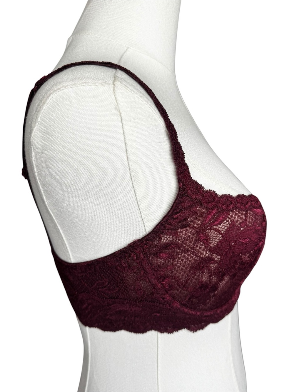 NWT Cosabella Never Say Never Balconette Bra in Vino 34C - Picture 5 of 10